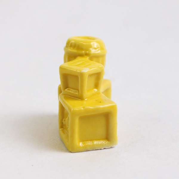 Wade Whimsies Yellow Tea Crates American Heritage Series Red Rose Tea Sealed Bag