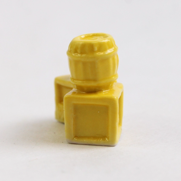 Wade Whimsies Yellow Tea Crates American Heritage Series Red Rose Tea Sealed Bag