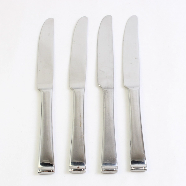 Lot Of 4 Reed & Barton Gatehouse (Stainless) Flatware French Solid Knives