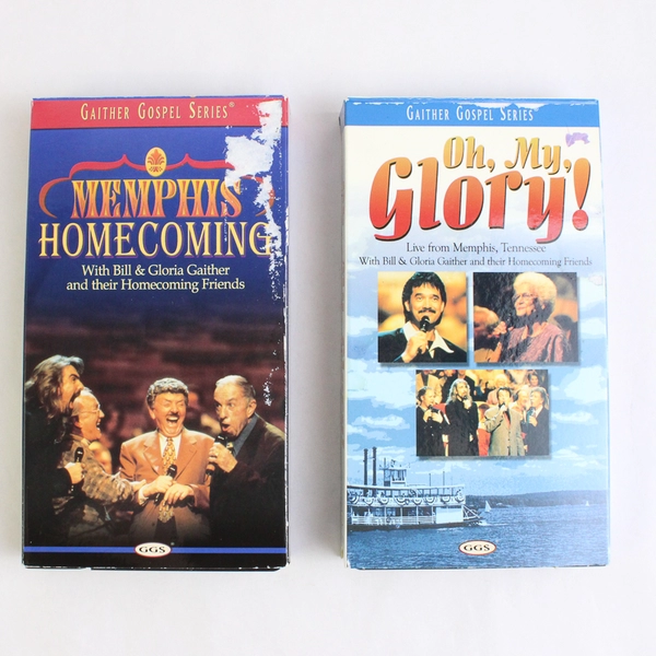 Lot of 2 Gaither Gospel Series VHS Tapes 2000 Bill & Gloria Gaither