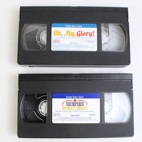 Lot of 2 Gaither Gospel Series VHS Tapes 2000 Bill & Gloria Gaither