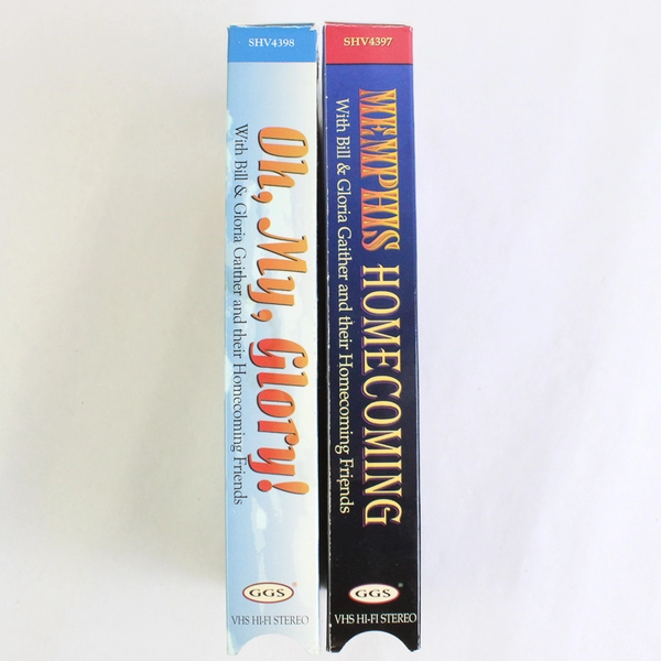 Lot of 2 Gaither Gospel Series VHS Tapes 2000 Bill & Gloria Gaither
