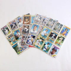 Lot of 78 Topps LA Dodgers Baseball Cards in 5 Plastic Sleeves