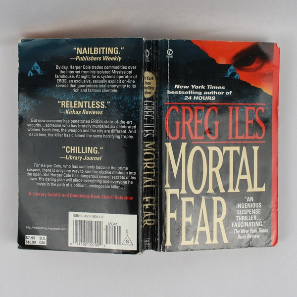 Mortal Fear by Greg Iles 1998 Signet Book Paperback