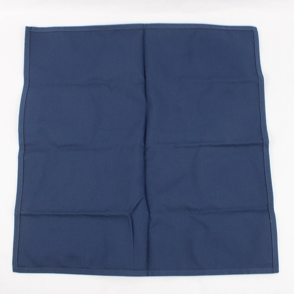 Lot Of 4 Unbranded Solid Navy Blue Cloth Napkins Square 17.5" x 17.5"
