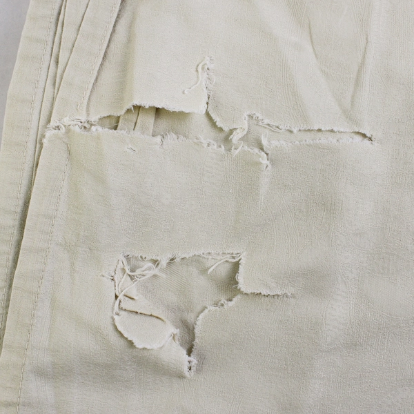 Set Of 4 Beige Nautica Flat & Fitted Sheet 2 Pillowcases 37.5" x 19" Queen Flaw