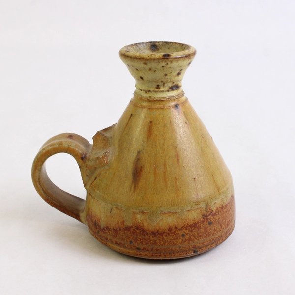 Stearns Pottery Bud Vase with Wing Handle Stamped on Base