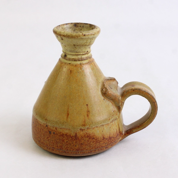 Stearns Pottery Bud Vase with Wing Handle Stamped on Base