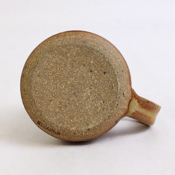 Stearns Pottery Bud Vase with Wing Handle Stamped on Base