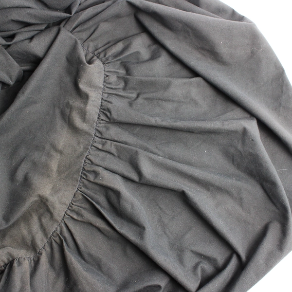 Unbranded Solid Black Double Queen Size Bed Skirt Simple