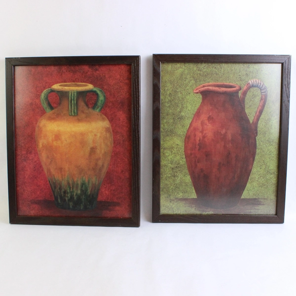 Lot of 3 Framed Art Prints Urn Vase & Water Pitcher Better Homes