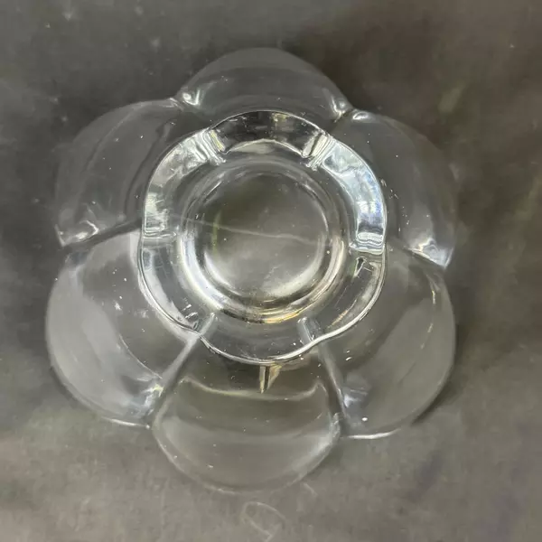 6 Petal Heavy Crystal Lotus Bowl 6 Inch