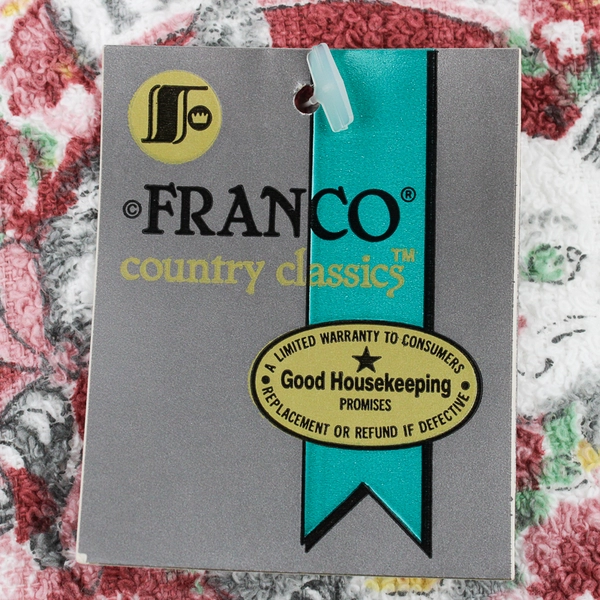 Cannon Franco Country Classics Feline Friends On White Dish Cloth 11.5" x 11.5"