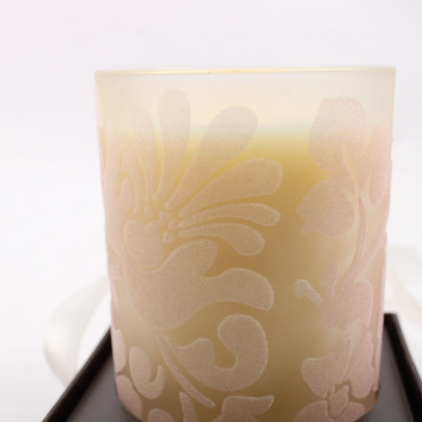 Pier 1 Imports Candle Floral Bloom With Breast Cancer Awareness Pin