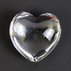 Baccarat Crystal Puffy Heart Paperweight 3 Inch With Box
