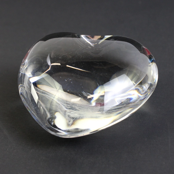 Baccarat Crystal Puffy Heart Paperweight 3 Inch With Box