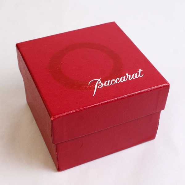 Baccarat Crystal Puffy Heart Paperweight 3 Inch With Box