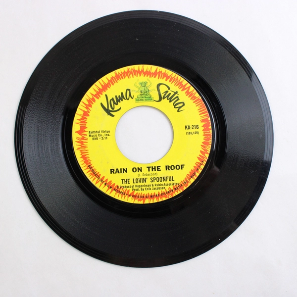 The Lovin' Spoonful Rain On The Roof 1966 45 Vinyl Record Paper Jacket