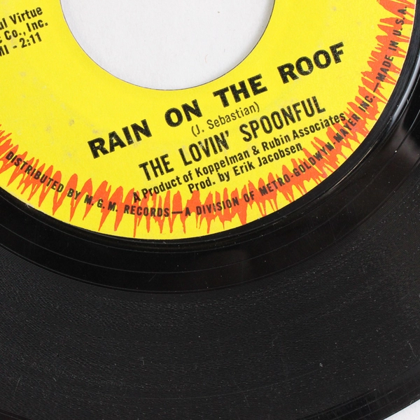 The Lovin' Spoonful Rain On The Roof 1966 45 Vinyl Record Paper Jacket