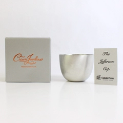 Camelot Pewter Jefferson Cup Handcrafted In Virginia Engraved Letters WCES