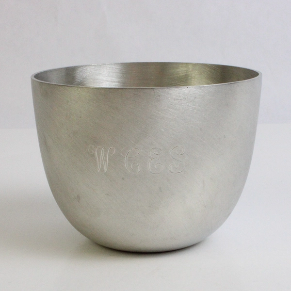 Camelot Pewter Jefferson Cup Handcrafted In Virginia Engraved Letters WCES