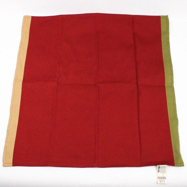 Lot Of 2 Matching Pier 1 Imports Fabric Napkins Red Green Yellow 19.5"x19.5"