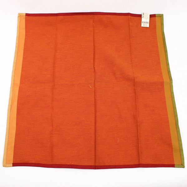 Lot Of 2 Matching Pier 1 Imports Fabric Napkins Red Green Yellow 19.5"x19.5"