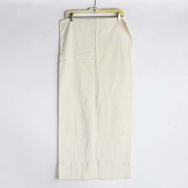 Lot Of 2 Matching Unbranded Solid Cream/White King Pillowcases 18.5" x 39"