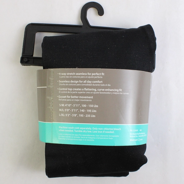 Secret Treasures Black High Waisted Shaping Legging Level 1 Support Size S/M