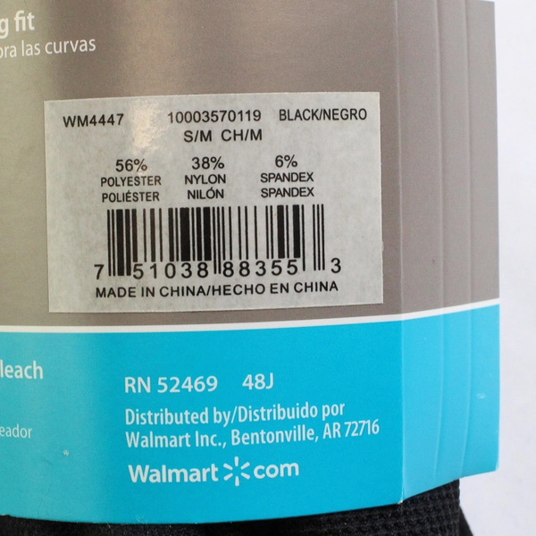 Secret Treasures Black High Waisted Shaping Legging Level 2 Support Size S/M