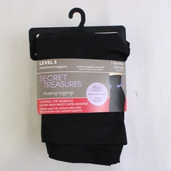 Secret Treasures Black High Waisted Shaping Legging Level 3 Support Size S/M