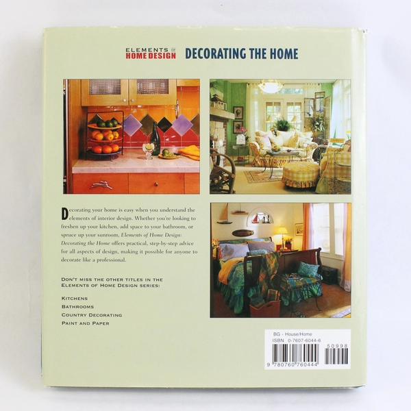 Elements of Home Design Decorating the Home From Barnes & Noble Books 2004 HC DJ