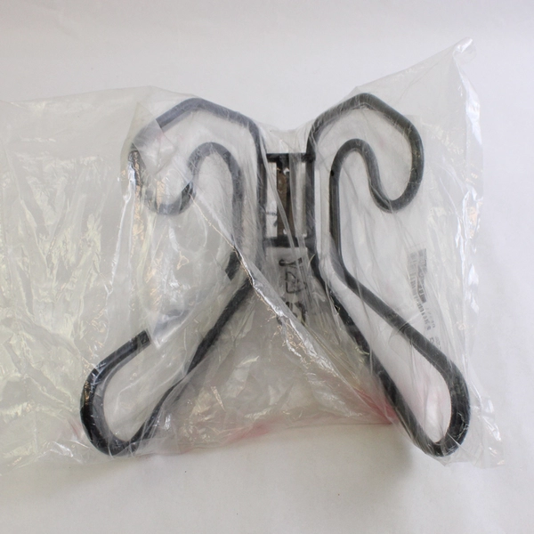 Set Of 2 IKEA Fran Series Black Metal Wire Coat Hook Wall Mounted