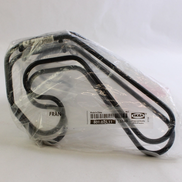 Set Of 2 IKEA Fran Series Black Metal Wire Coat Hook Wall Mounted