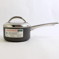 Farberware Cook 'N Ease Inside Outside Nonstick Aluminum 1Qt Pot With Lid