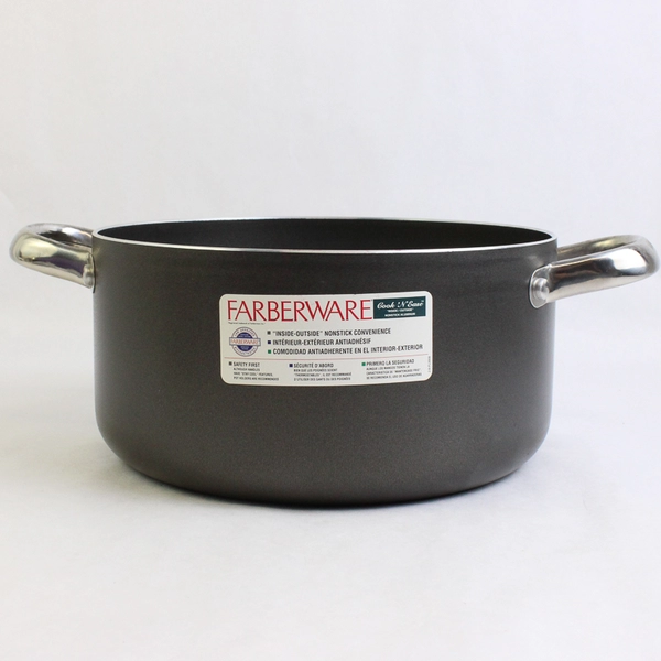 Farberware Cook 'N Ease Inside Outside Nonstick Aluminum 5 Qt Pot