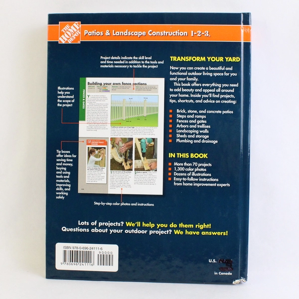 Patios & Landscape Construction 1-2-3 Expert Advice From the Home Depot 2008 HC