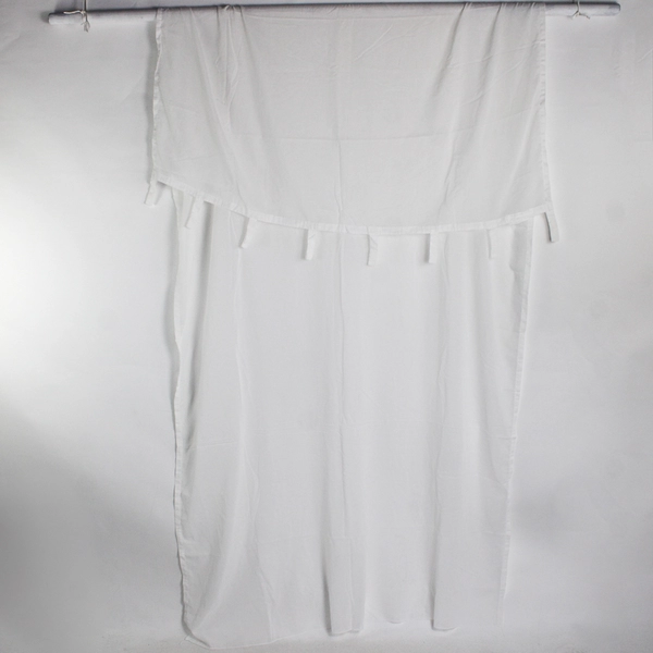Set Of 2 Matching Ikea Sheer Solid White Panel Curtains 55" x 113.5" W/ Tab Top