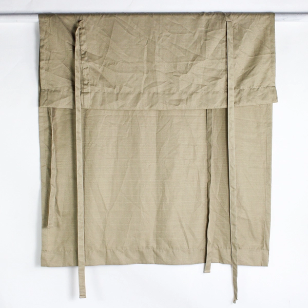 Target Room Essentials Curtain Panel Simple Solid Beige/Brown W/ Tie 43" x 63.5"