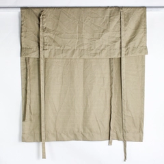 Target Room Essentials Curtain Panel Simple Solid Beige/Brown W/ Tie 43" x 63.5"