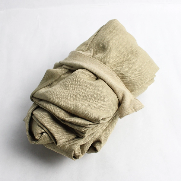 Target Room Essentials Curtain Panel Simple Solid Beige/Brown W/ Tie 43" x 63.5"