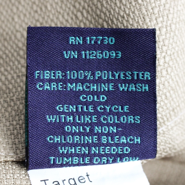 Target Room Essentials Curtain Panel Simple Solid Beige/Brown W/ Tie 43" x 63.5"