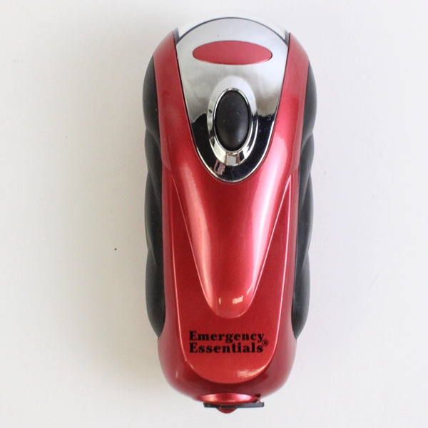 Emergency Essentials Wind Up Flashlight Red And Black Works