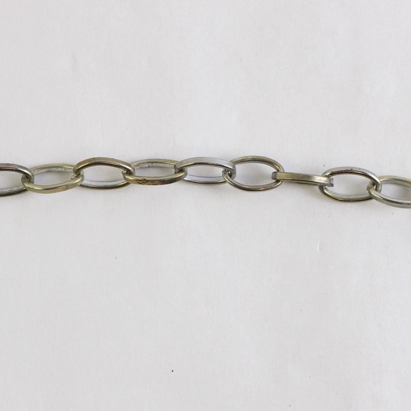 Shell Ring Linked Chain Necklace 18" Costume Fashion Jewelry