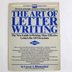 The Art Of Letter Writing Lassor A. Blumenthal Practical Handbook Series 1985 PB