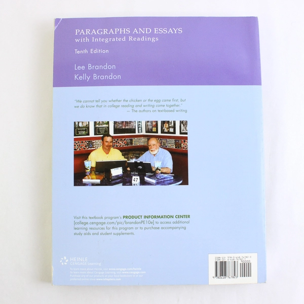 Paragraphs and Essays With Integrated Readings by Lee & Kelly Brandon 2008 PB