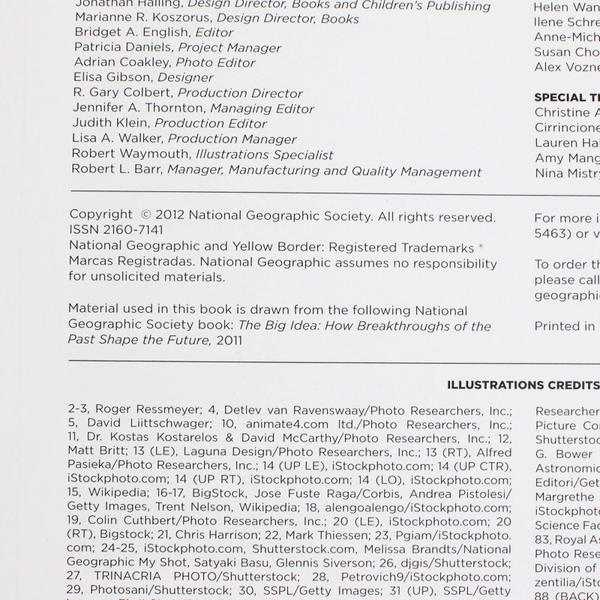 National Geographic 100 Scientific Discoveries that Changed the World 2012 Sp Ed