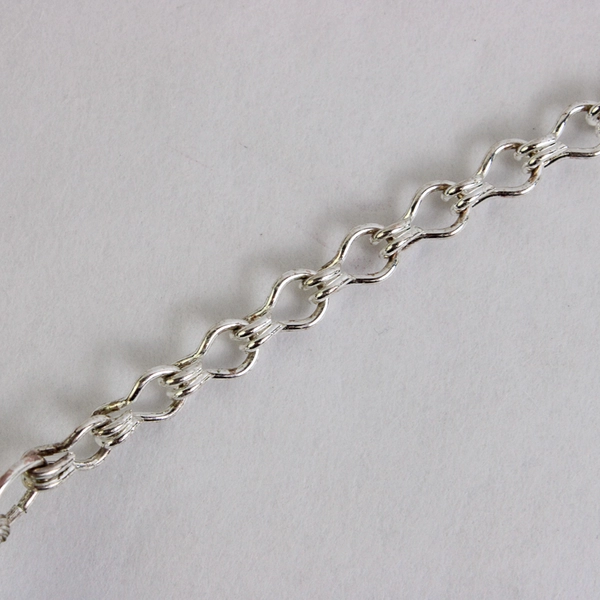 Anne Klein White Faux Pearl Chain Link Accent Necklace 23.5"