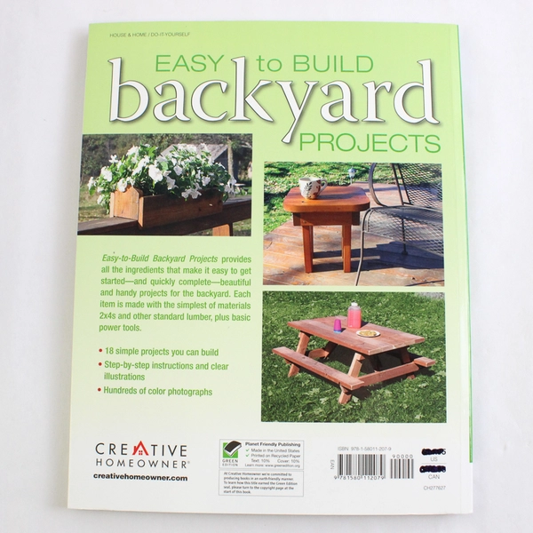 Easy to Build Backyard Projects by Monte Burch 2009 Paperback Green Edition