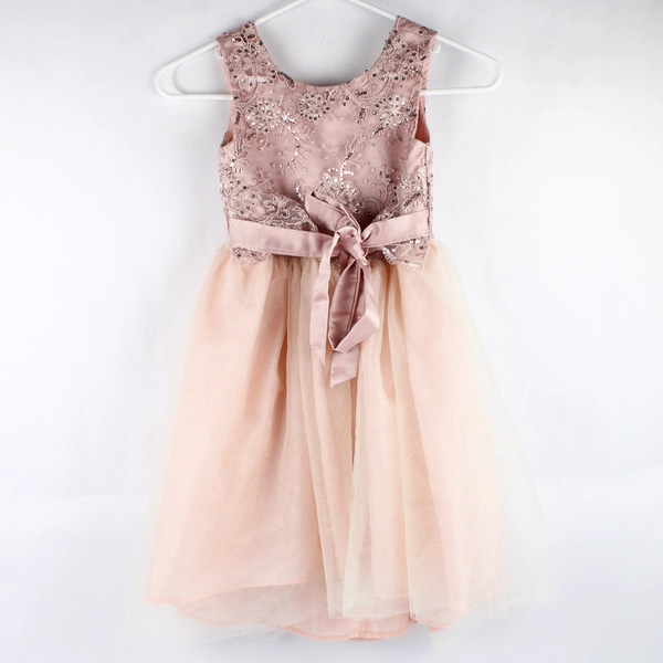 Biscotti Collezioni Pink Sequin Dress Tulle Skirt Girls' Size 6X
